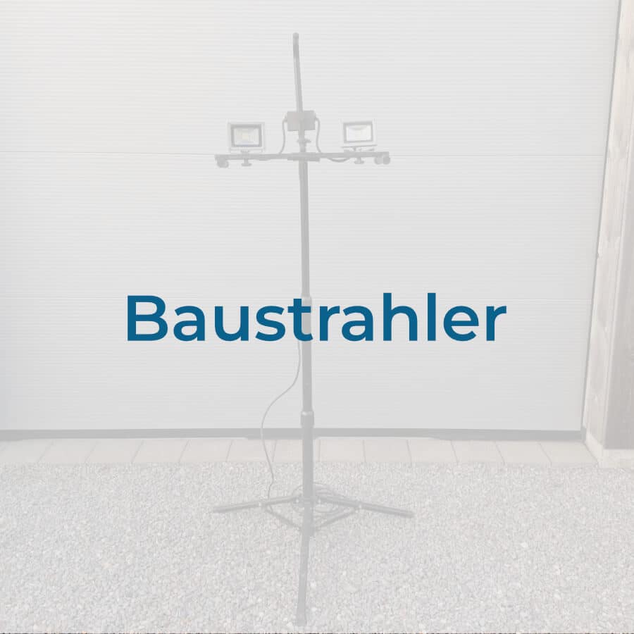 zaunbau-kaplan_baustrahler Hier sehen Sie einen Baustrahler mit Stativ.